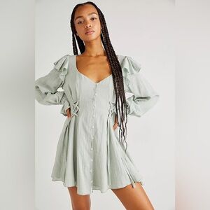 Free People In The Mood For Frills Mini Dress